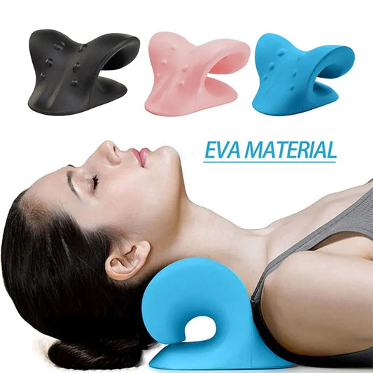 Neck & Shoulder Stretcher Relaxer – Cervical Traction Pillow