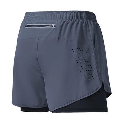 Men’s Quick-Drying Running Shorts – Solid Black Fitness Shorts