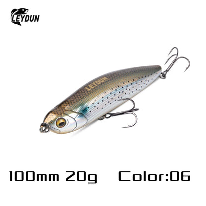 LEYDUN Z-Claw Floating Pencil Fishing Lure – Topwater Hard Bait