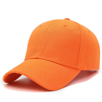 Unisex Plain Baseball Cap Adjustable Snapback Hat Casual Streetwear Dad Cap for Men & Women