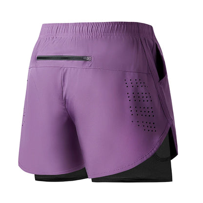 Men’s Quick-Drying Running Shorts – Solid Black Fitness Shorts