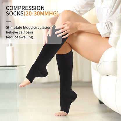 Burn Fat Zipper Compression Socks – Slimming & Varicose Vein Prevention