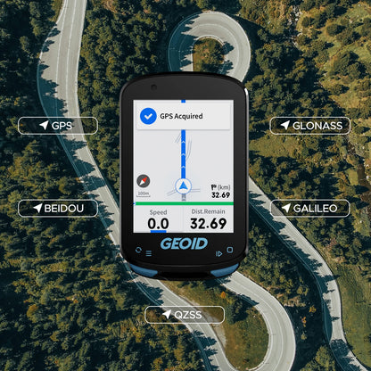 GEOID CC600 Smart Bike Computer – Color Screen GPS with WiFi & ANT+