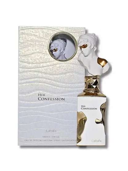 His Confession for Men Eau De Parfumoil - Elegant Black Luxury Cologne with Golden Accent Bottle, Long-Lasting Floral Fragrance
