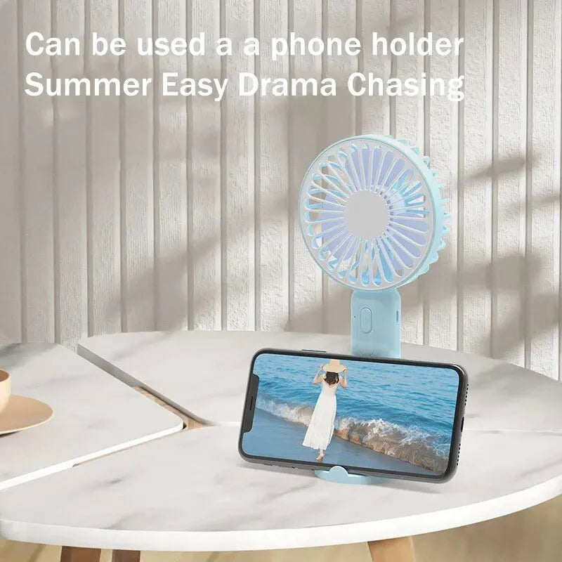 Portable Mini USB Fan – Foldable Desktop Pocket Fan for Office, Home & Travel