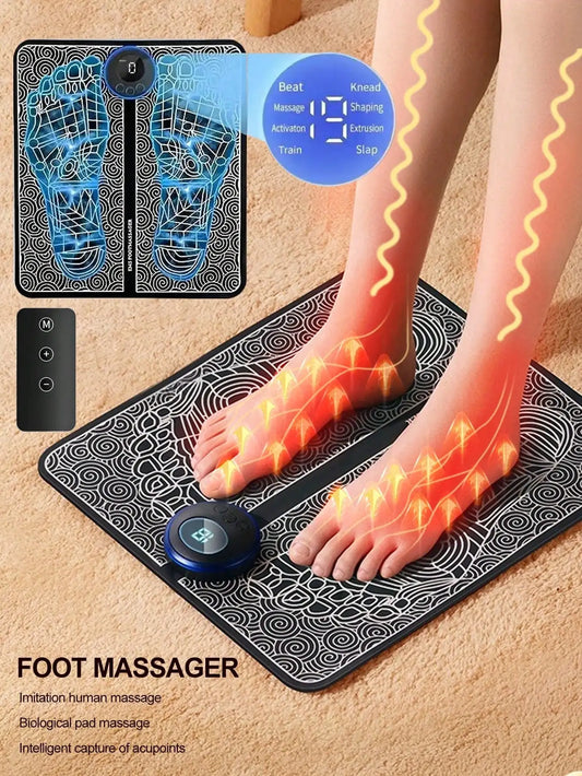 EMS Foot Massager Therapy Machine – Automatic Foot Meridian Pressing Device
