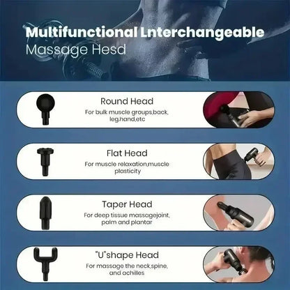 UXPU Mini Fascia Massage Gun – USB Rechargeable Muscle Relaxation Device
