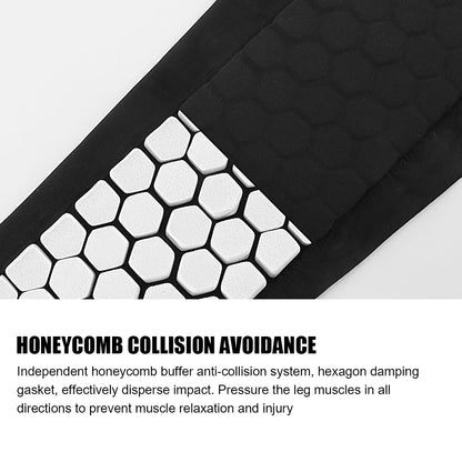 HUAN-Qzta 1pc Football Shin Guard Pad – Honeycomb Leg Calf Protection for Outdoor Sports