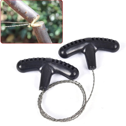 Portable Stainless Steel Wire Saw – Survival Tool for Camping & Outdoor Adventures