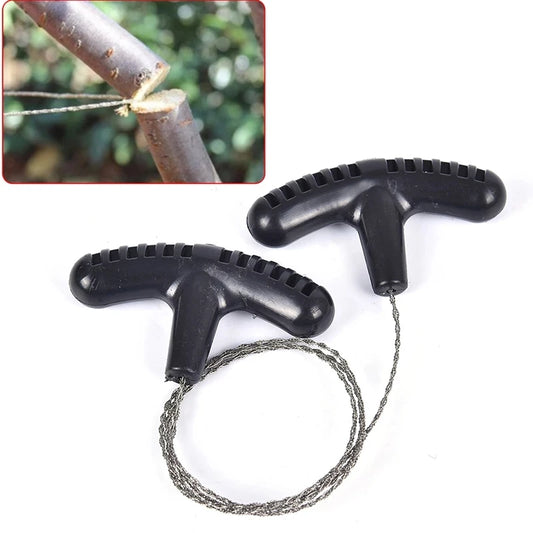 Portable Stainless Steel Wire Saw – Survival Tool for Camping & Outdoor Adventures