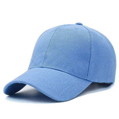 Unisex Plain Baseball Cap Adjustable Snapback Hat Casual Streetwear Dad Cap for Men & Women