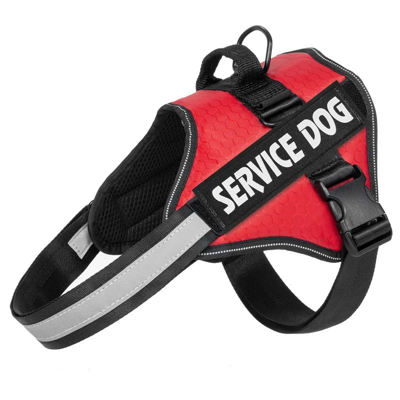 Chest Strap Dog Vest Harness for Medium & Large Dogs – Quick Release Anti-Pull Adjustable Vest Harness for Border Collie, Golden Retriever & Training Walks