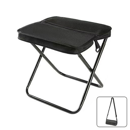 Foldable Backpack Stool | Portable Outdoor Folding Chair with Carry Bag