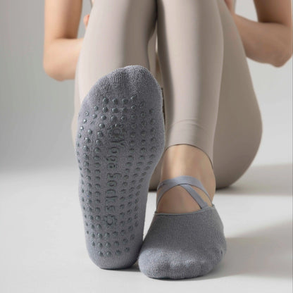 Women’s Anti-Slip Yoga & Pilates Socks – Knee-High Comfort and Stability
