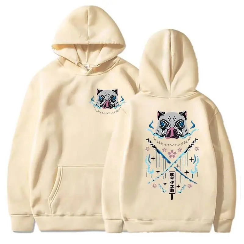 Japanese Anime Hoodie – Harajuku Print Pullover Sweatshirt for Men & Women