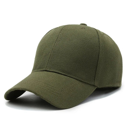 Unisex Plain Baseball Cap Adjustable Snapback Hat Casual Streetwear Dad Cap for Men & Women