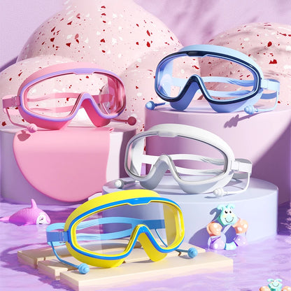 Kids Swimming Goggles – HD Anti-Fog Waterproof Swim Glasses for Boys and Girls