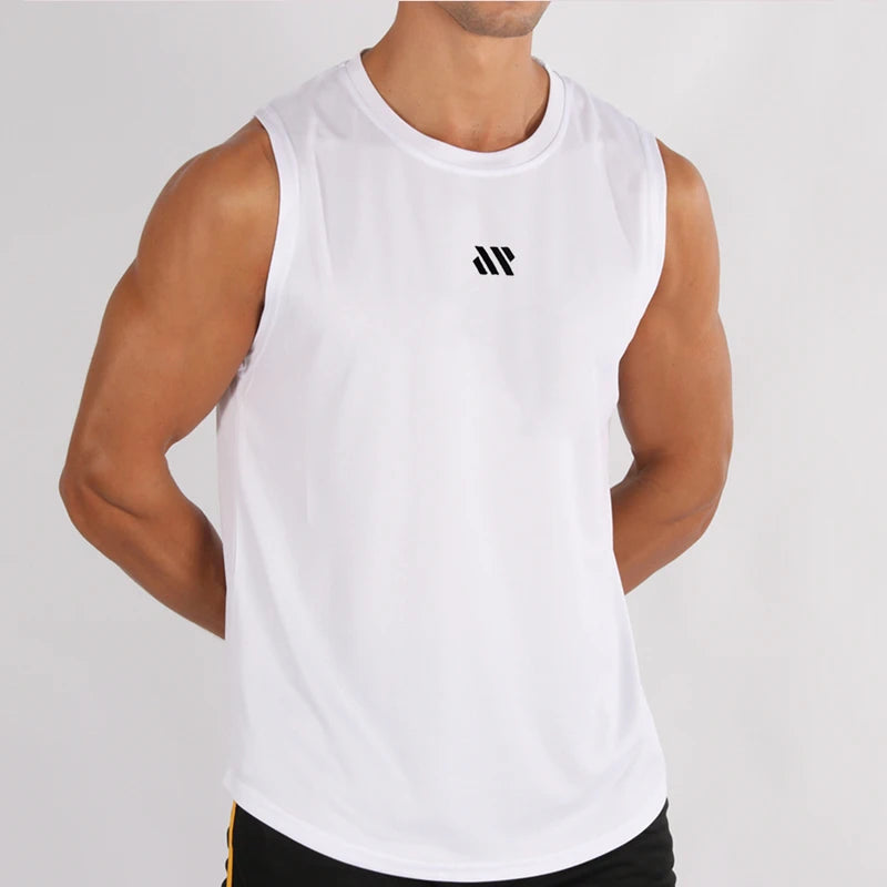 GITF Men’s Bodybuilding Vest – Breathable Gym Workout Mesh Sleeveless Shirt