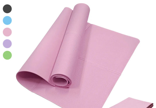 Non-Slip Yoga & Pilates Fitness Mat – 3/4/6mm Thick Exercise Cushion for Home & Gym