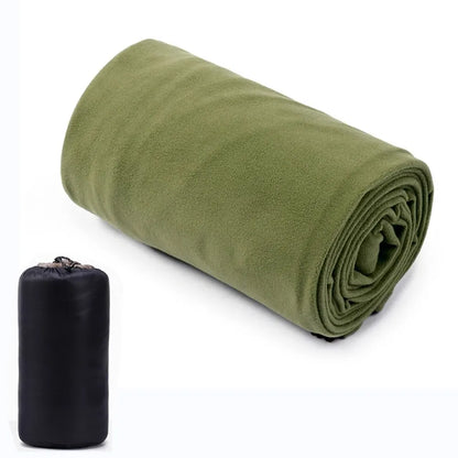 Ultra-Light Fleece Sleeping Bag Liner – Portable Envelope Travel Sheet for Adults, Camping & Outdoor Use