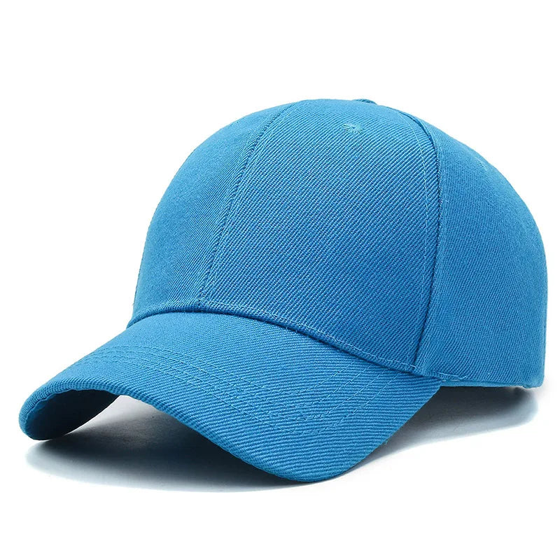 Unisex Plain Baseball Cap Adjustable Snapback Hat Casual Streetwear Dad Cap for Men & Women