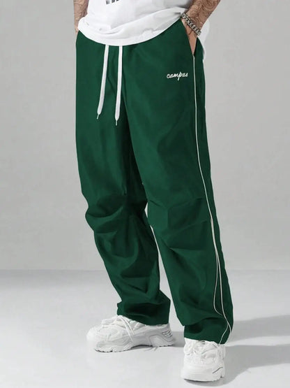 Men's Striped Three - Color Casual Pants with Pockets, Suitable for Sports, Fitness and Jogging  。