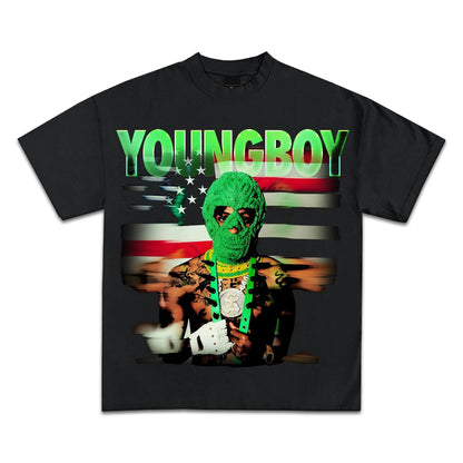 Youngboy Never Broke Again Graphic T-Shirts Premium Quality Heavyweight Shirts for Adults & Kids Summer Streetwear Harajuku Tops