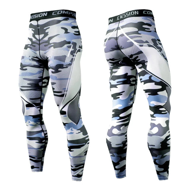 Men’s Compression Running Leggings Quick Dry Gym Fitness Training Sports Tights Pants