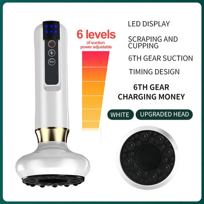 Hailicare Electric Cupping & Scraping Massager – 12-Level Adjustable Vacuum Suction with Infrared Heating