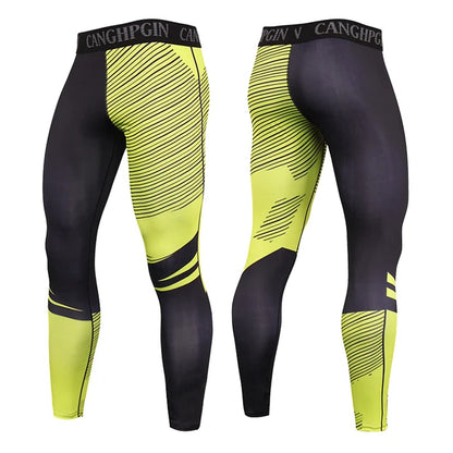 Men’s Compression Running Leggings Quick Dry Gym Fitness Training Sports Tights Pants