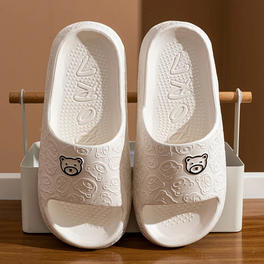 Women's Summer Animal Print Bathroom Slippers – Indoor Home Comfort