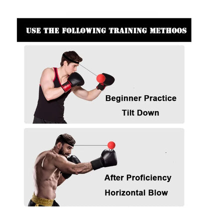 Head-Mounted Fighting Speed Training Boxing Reflex Ball