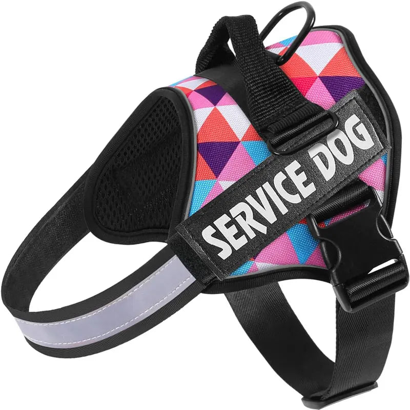 Chest Strap Dog Vest Harness for Medium & Large Dogs – Quick Release Anti-Pull Adjustable Vest Harness for Border Collie, Golden Retriever & Training Walks