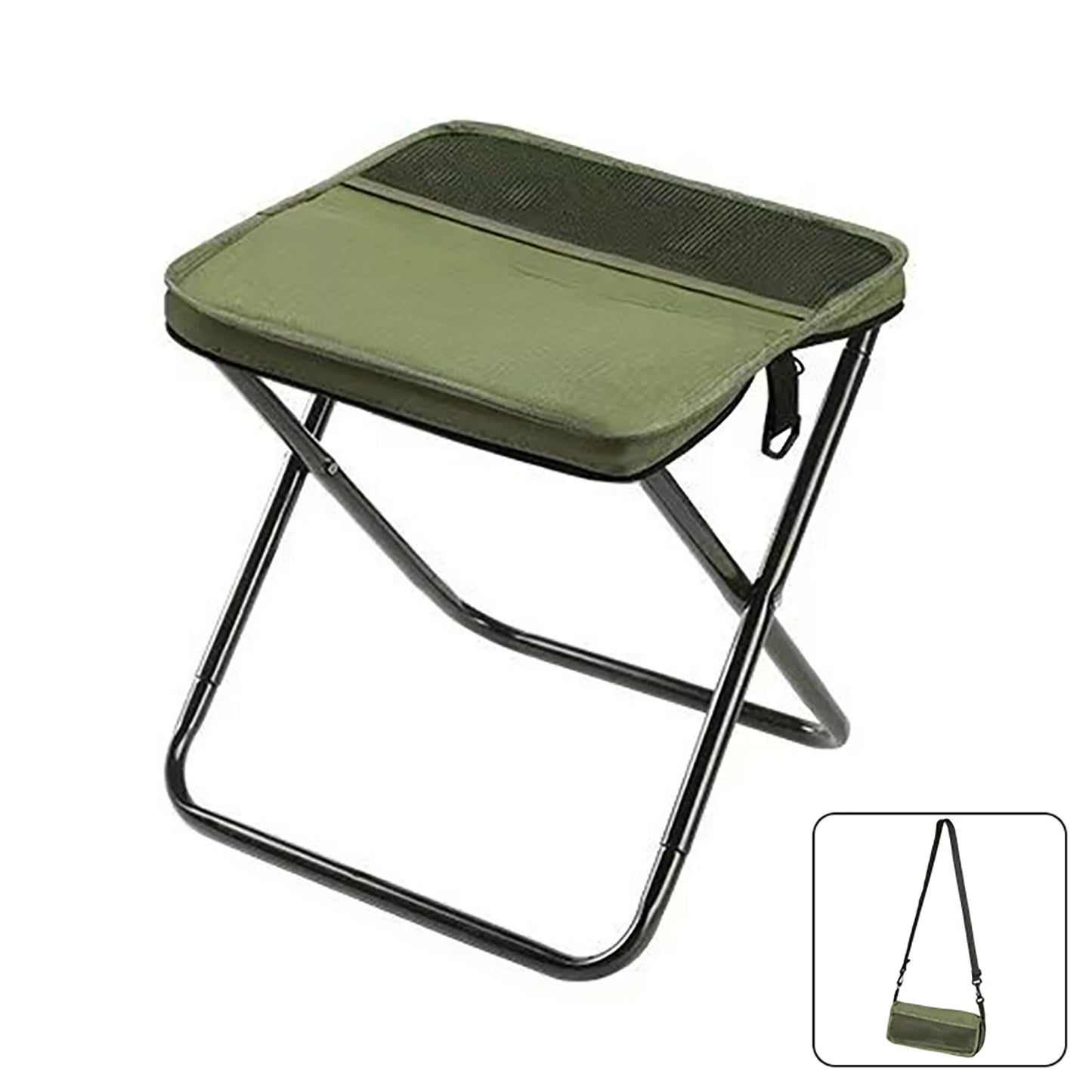 Foldable Backpack Stool | Portable Outdoor Folding Chair with Carry Bag