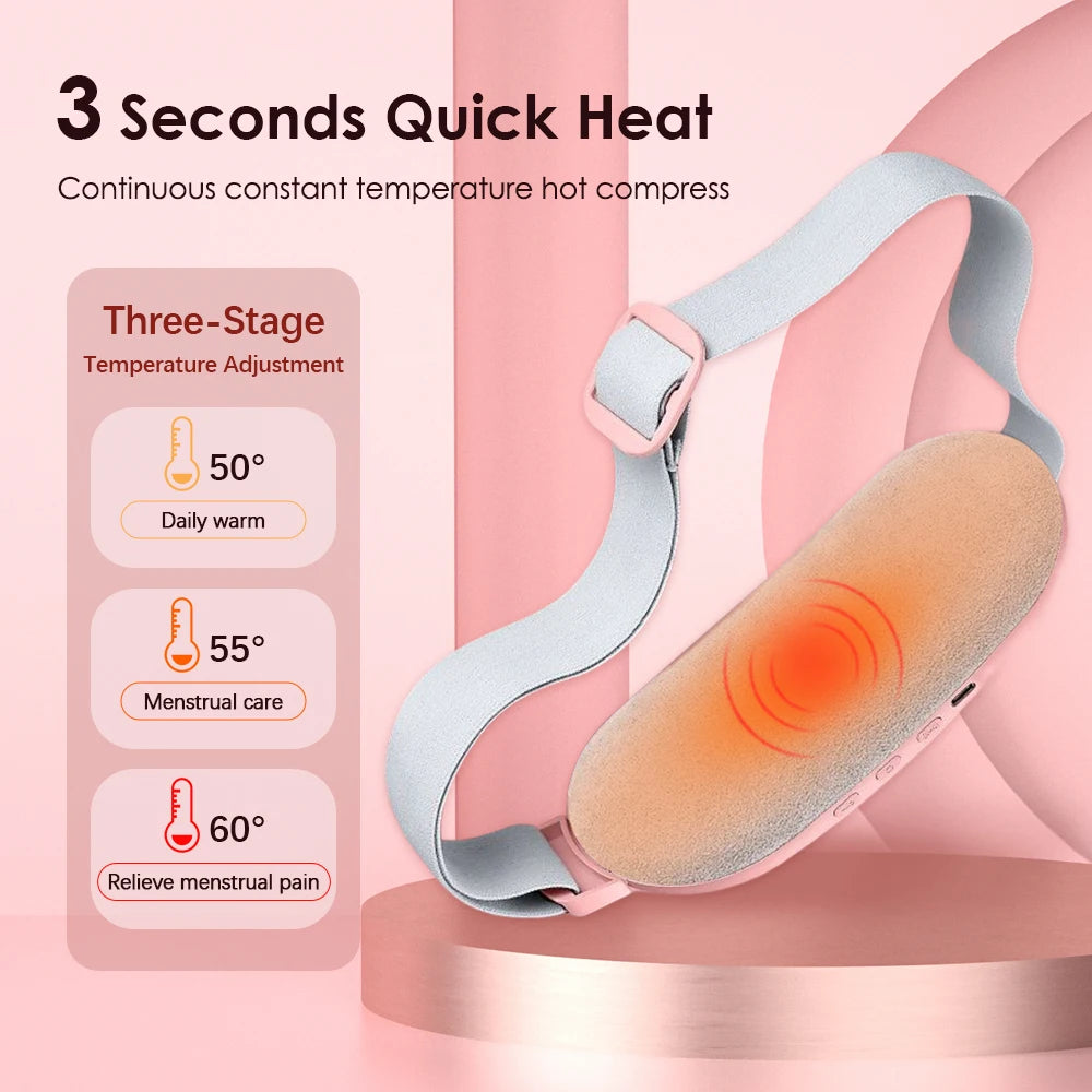 PASTSKY Heated Massage Warming Palace Belt – Menstrual Pain Relief & Waist Massager