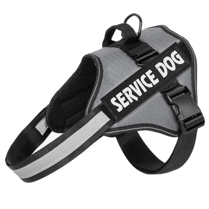 Chest Strap Dog Vest Harness for Medium & Large Dogs – Quick Release Anti-Pull Adjustable Vest Harness for Border Collie, Golden Retriever & Training Walks