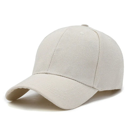 Unisex Plain Baseball Cap Adjustable Snapback Hat Casual Streetwear Dad Cap for Men & Women