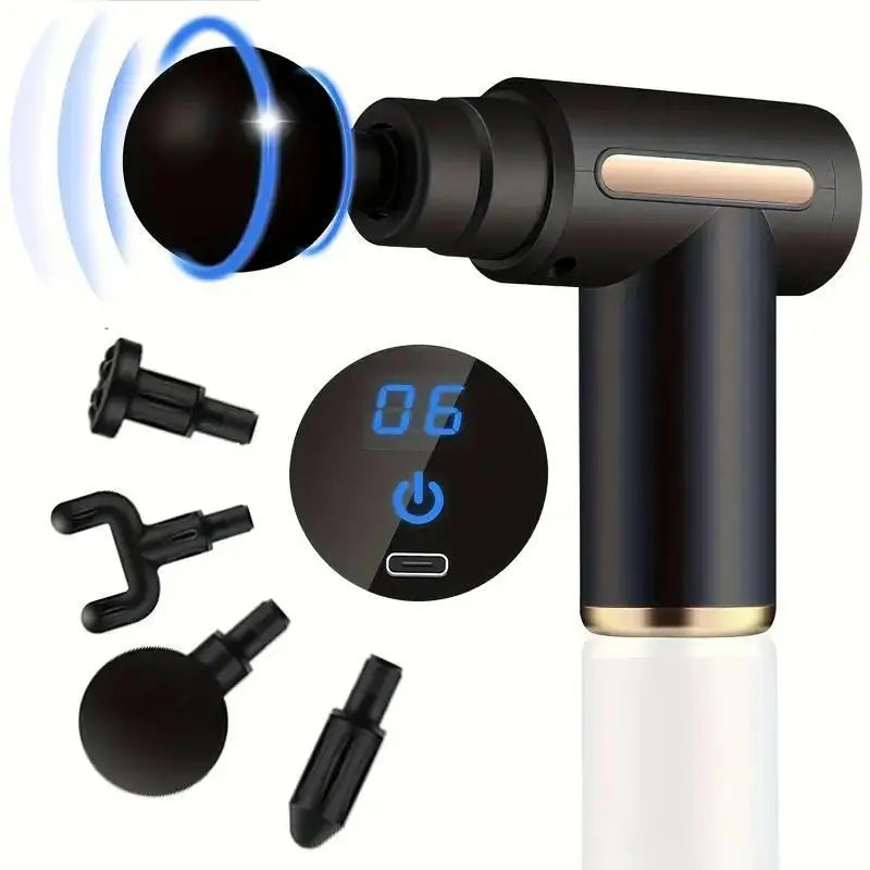 Portable Fascia Vibration Massage Gun – Deep Muscle Relaxation for Body, Neck & Back