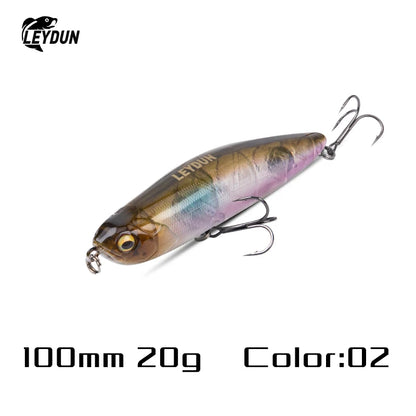 LEYDUN Z-Claw Floating Pencil Fishing Lure – Topwater Hard Bait