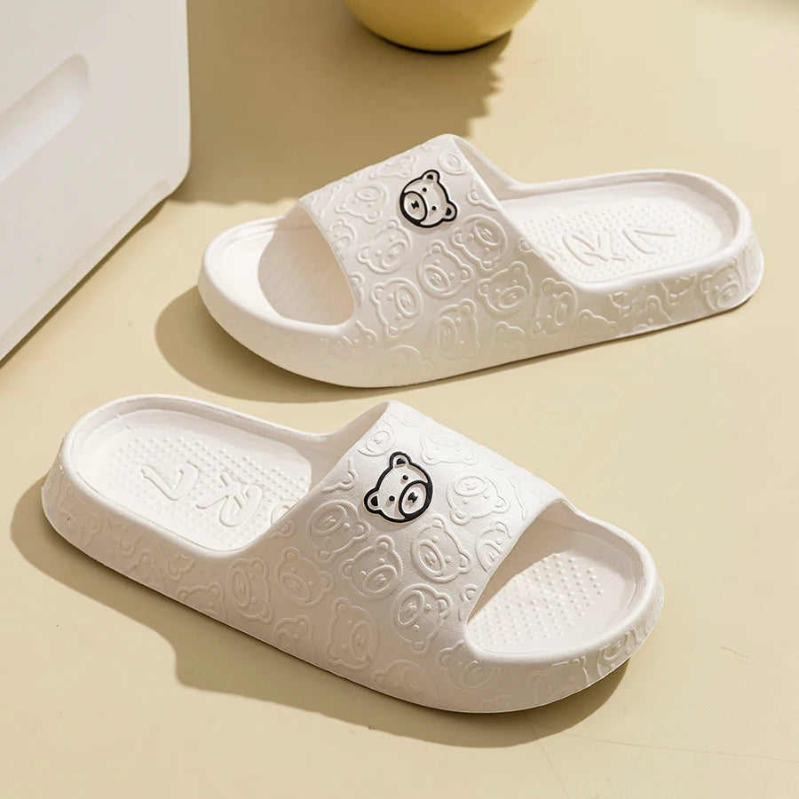 Women's Summer Animal Print Bathroom Slippers – Indoor Home Comfort