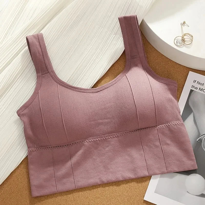 Women's Breathable Sports Bra – Seamless Yoga & Fitness Top