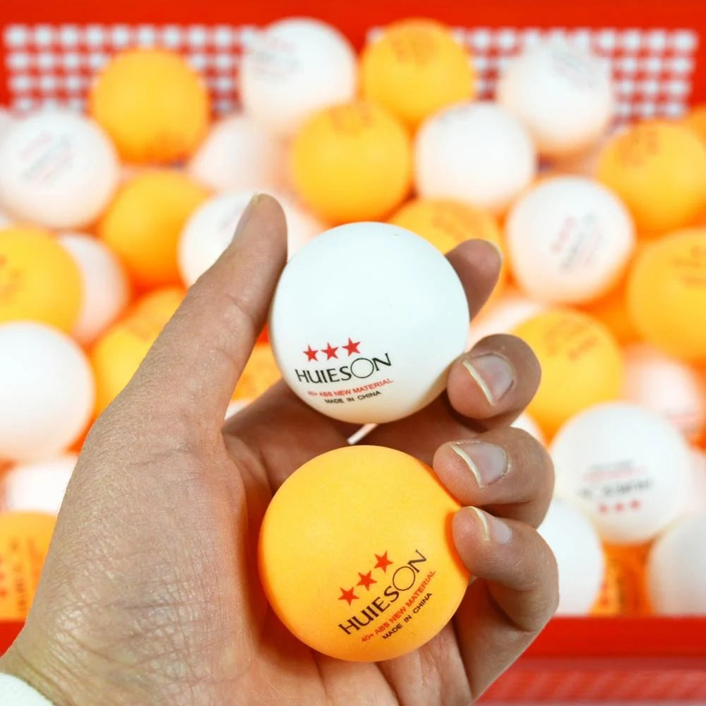 Huieson 3-Star Table Tennis Balls – 10-Pack, 40+mm, 2.8g