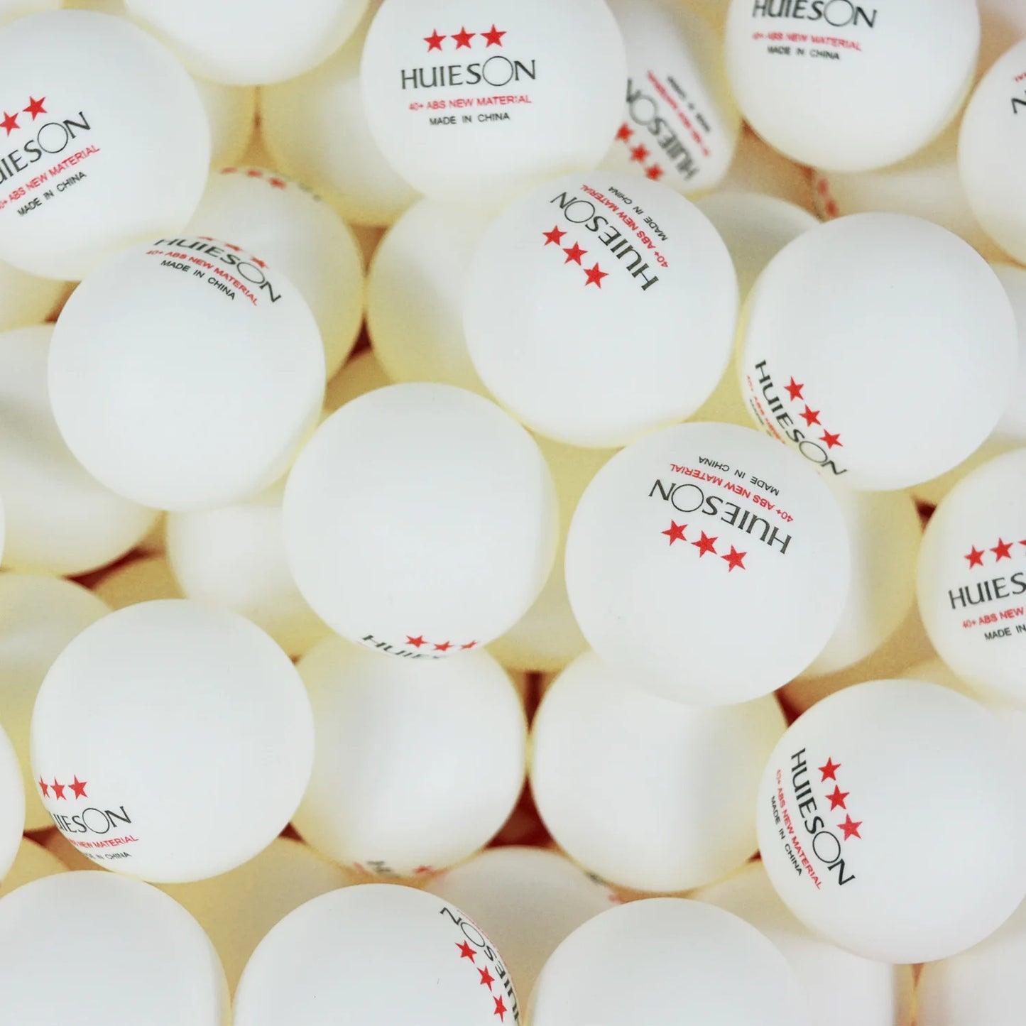 Huieson 3-Star Table Tennis Balls – 10-Pack, 40+mm, 2.8g