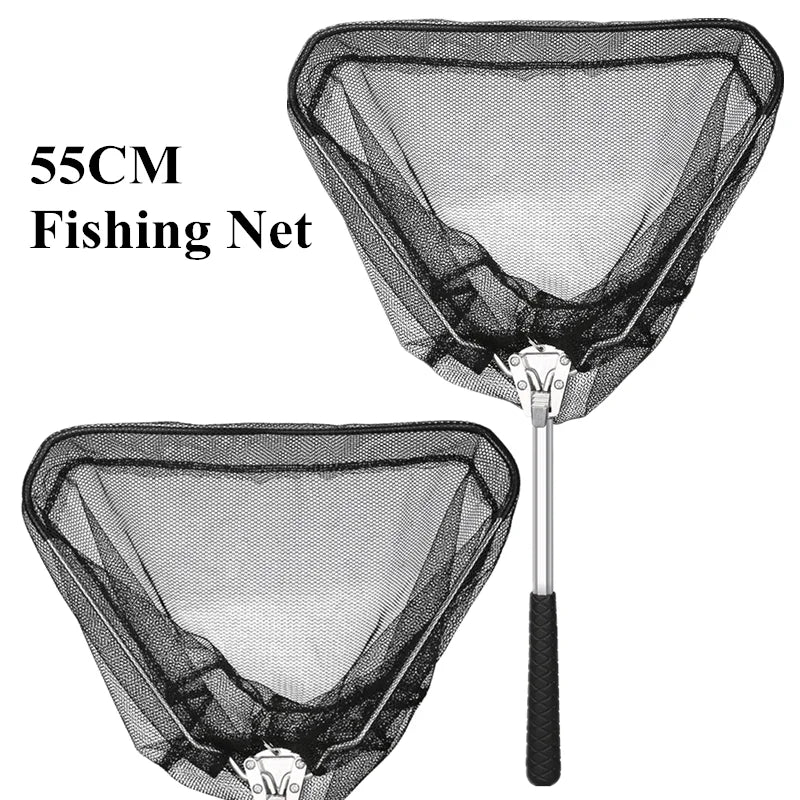 Telescopic Foldable Fishing Net – Aluminum Alloy Hand Net for Fly, Carp & Sea Fishing