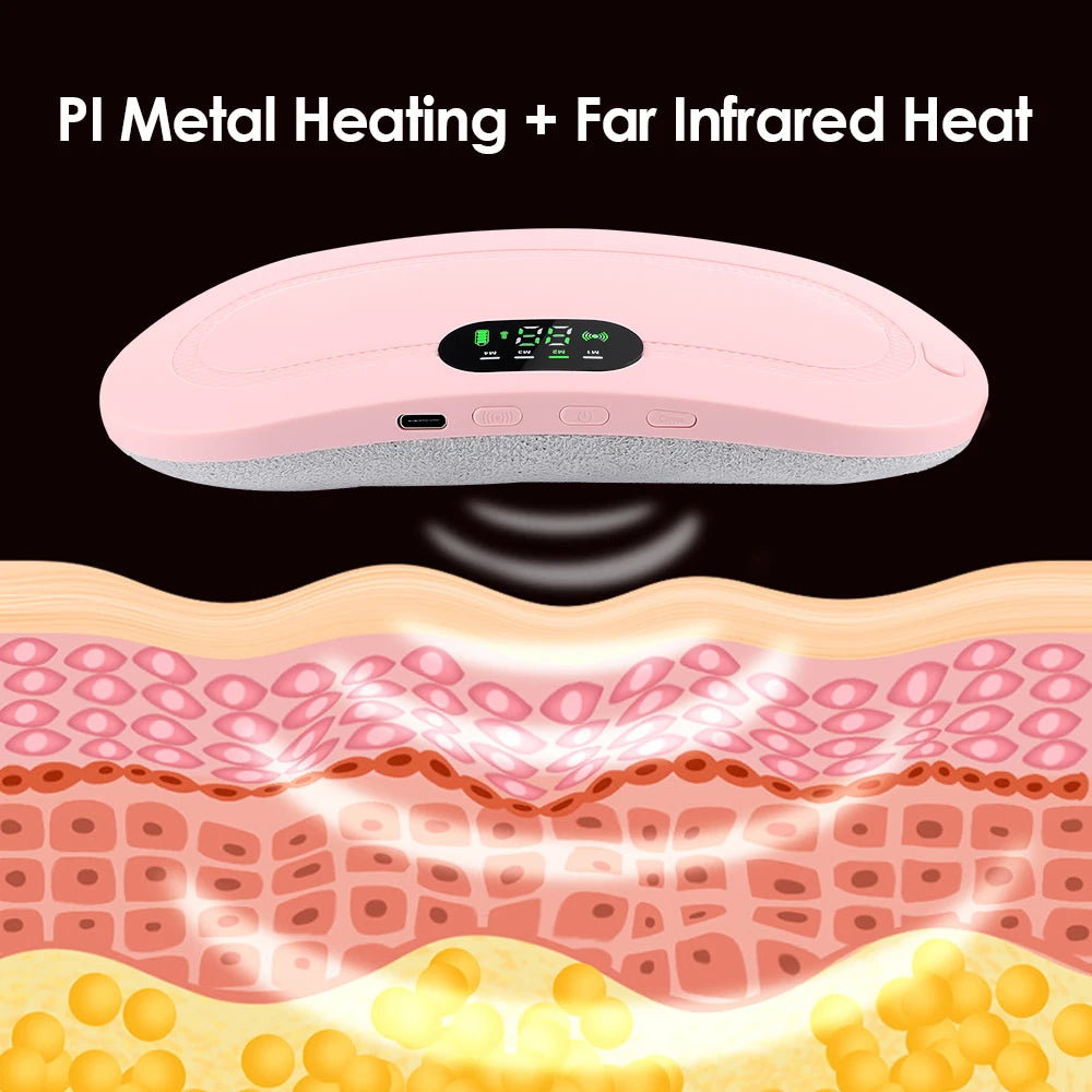 PASTSKY Heated Massage Warming Palace Belt – Menstrual Pain Relief & Waist Massager