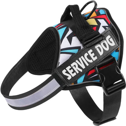 Chest Strap Dog Vest Harness for Medium & Large Dogs – Quick Release Anti-Pull Adjustable Vest Harness for Border Collie, Golden Retriever & Training Walks