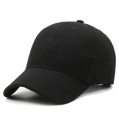 Unisex Plain Baseball Cap Adjustable Snapback Hat Casual Streetwear Dad Cap for Men & Women