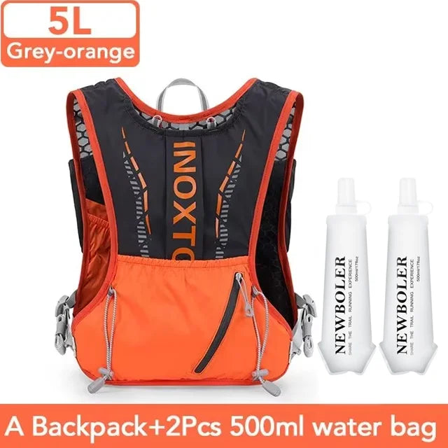 NEWBOLER Lightweight Running Backpack – 5L Hydration Vest for Unisex Cycling, Hiking & Marathon