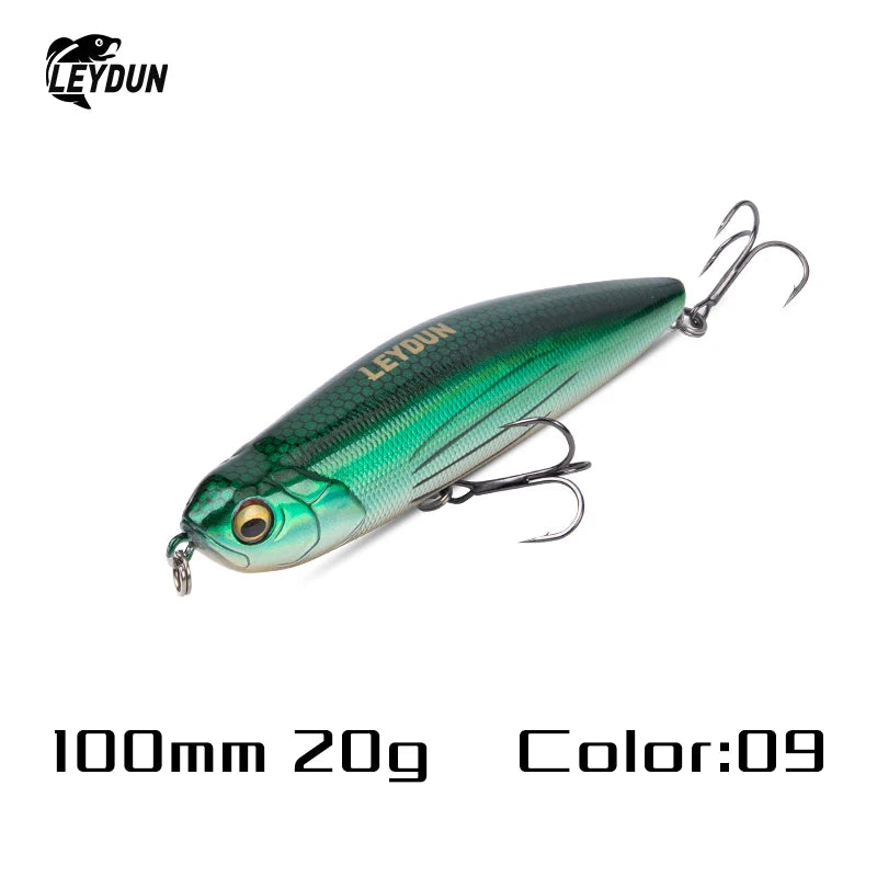 LEYDUN Z-Claw Floating Pencil Fishing Lure – Topwater Hard Bait