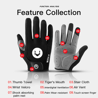 Fezrgea Full Finger Cycling Gloves – MTB Mountain Racing